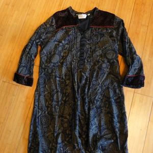 BIBA B/W RED ABOVE THE KNEE OFFICE  SHIFT DRESS